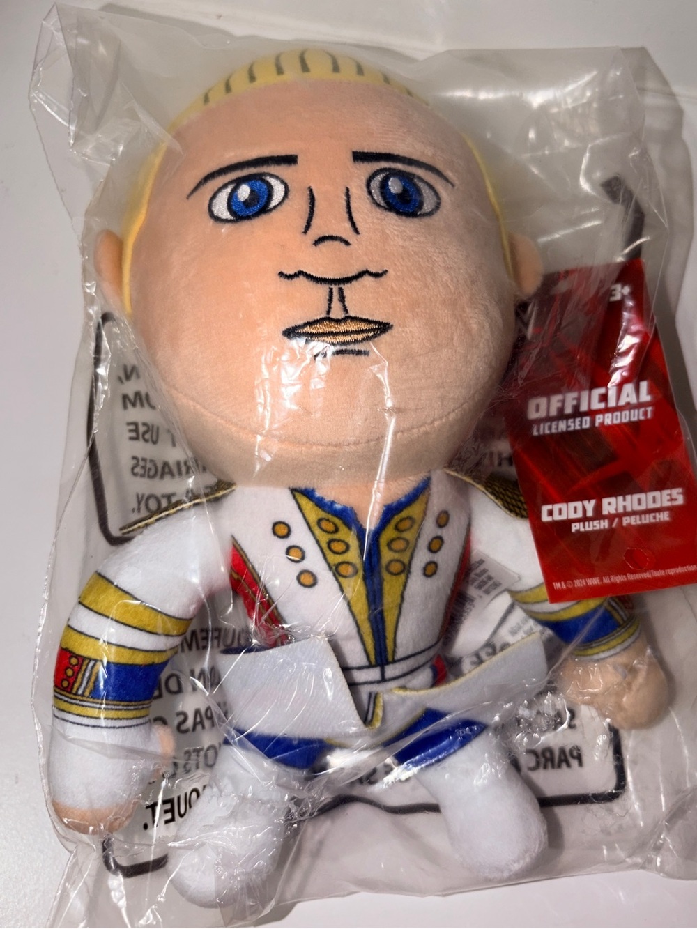 WWE Cody Rhodes Official Licensed Plush Doll 9" New Sealed Wrestling Toy